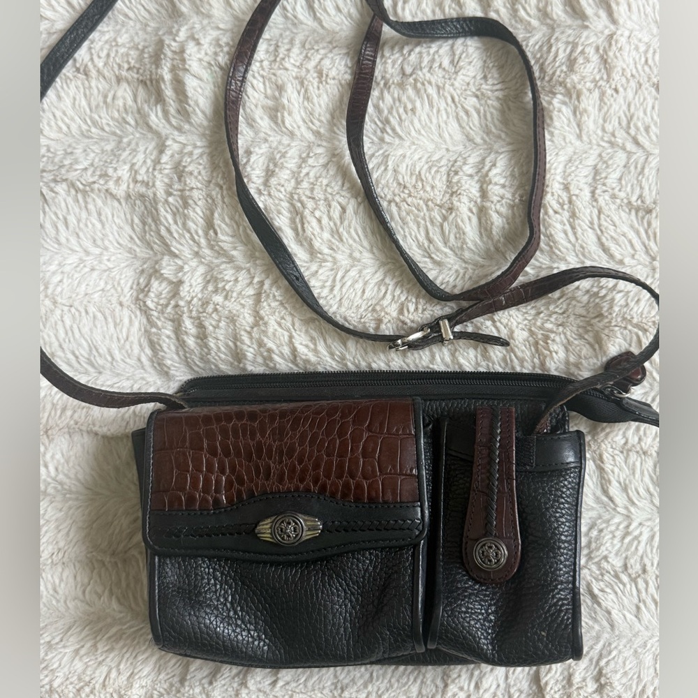 Brighton Brown and Black Leather Bag